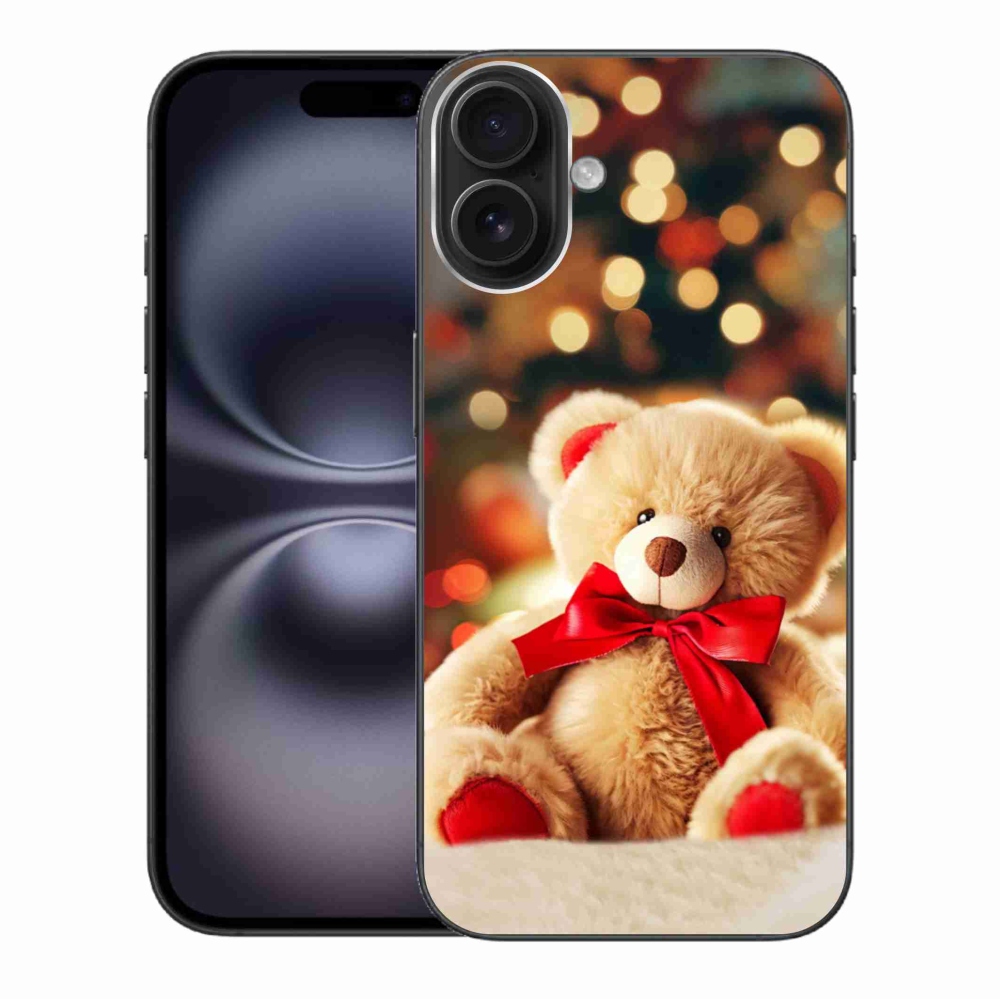 Gelový kryt mmCase na iPhone 16 Plus - plyšový medvídek