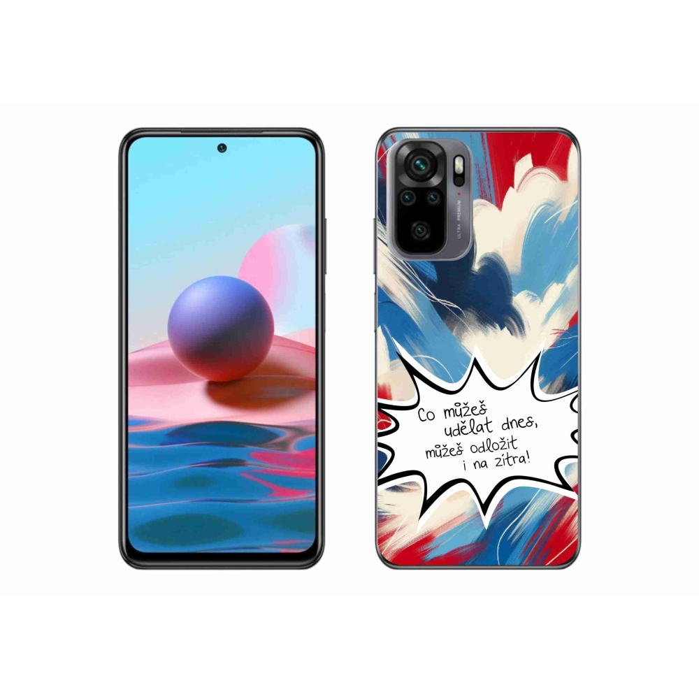 Gelový kryt mmCase na Xiaomi Redmi Note 10 4G - vtipný text 9 bílé pozadí