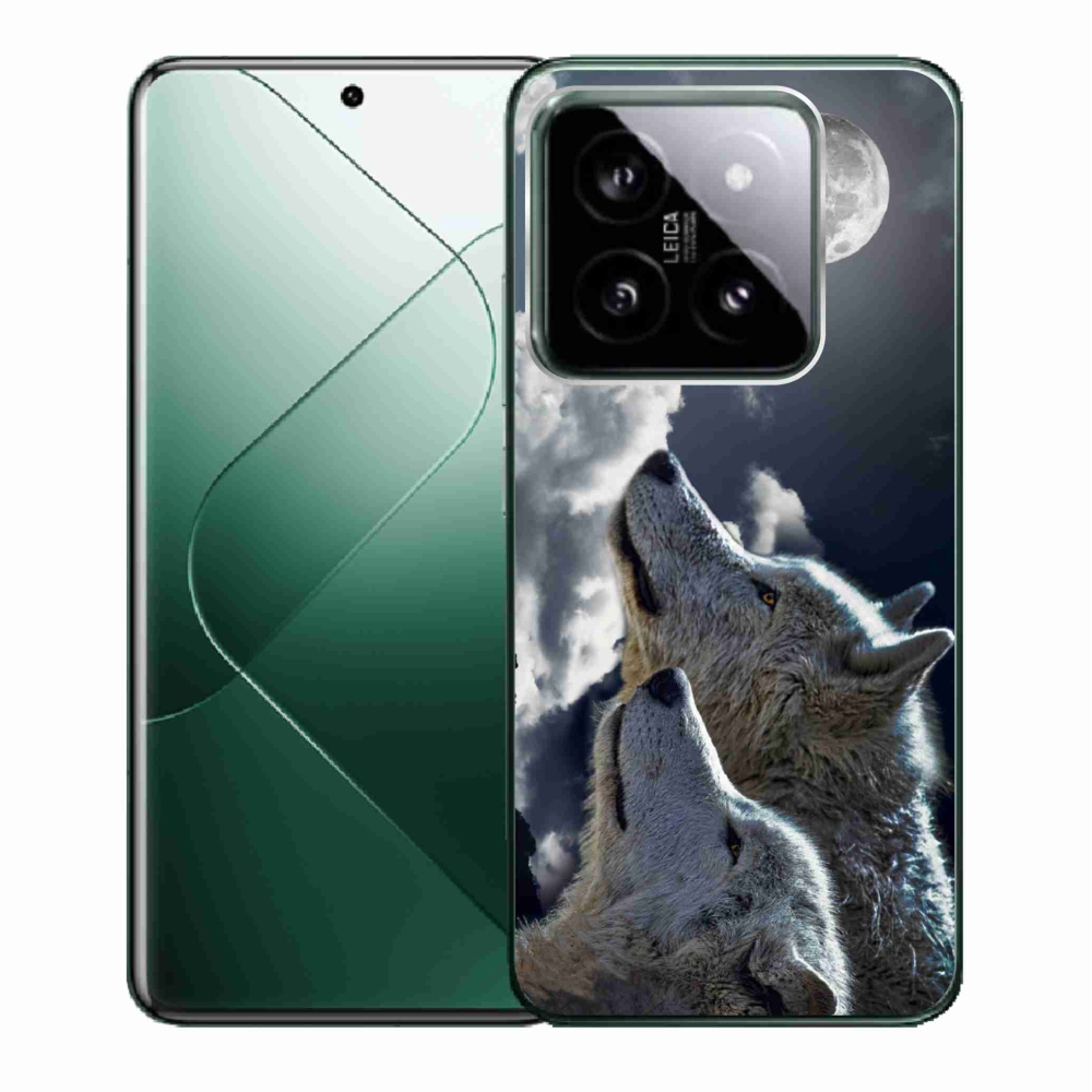 Gelový kryt mmCase na Xiaomi 14 - vlci