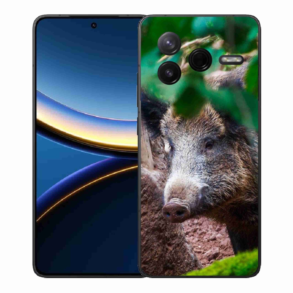 Gelový kryt mmCase na Xiaomi Poco F7 Pro - divoké prase