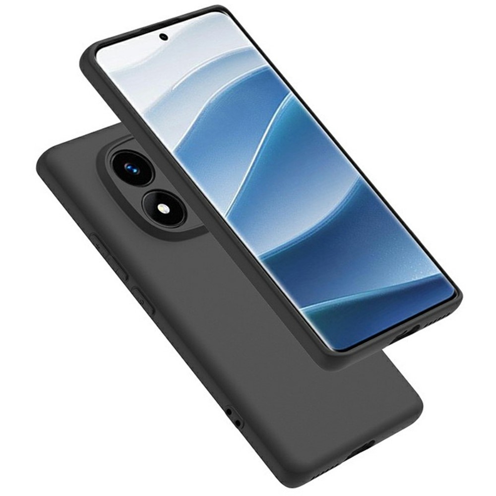 Matný gelový obal na Xiaomi Redmi Note 14 Pro - černý