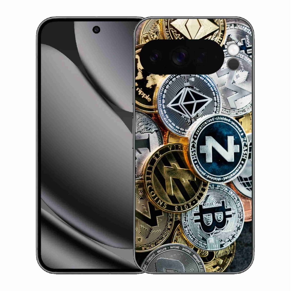 Gelový kryt mmCase na Google Pixel 10 Pro XL - kryptoměny