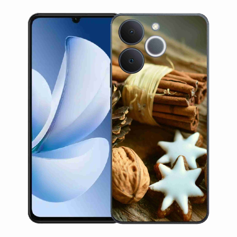 Gelový kryt mmCase na Realme Note 70T - skořice a perníčky
