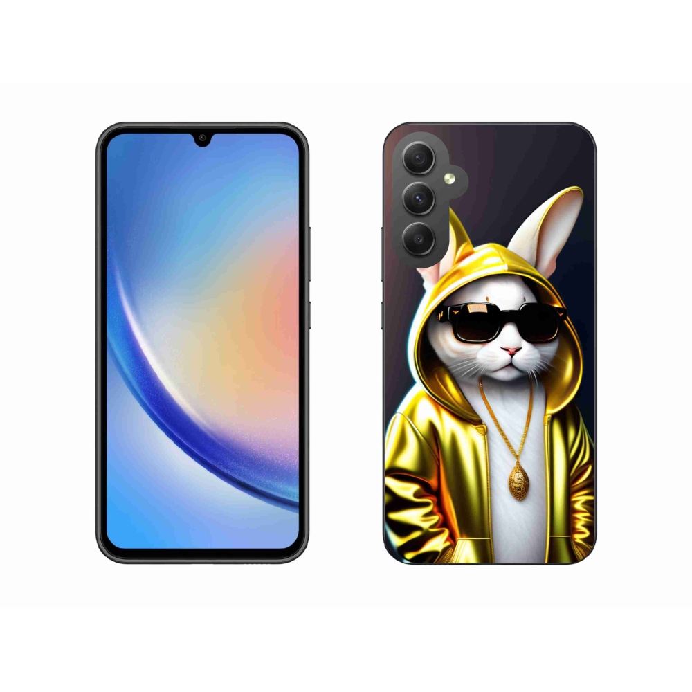 Gelový kryt mmCase na Samsung Galaxy A34 5G - kočka boss