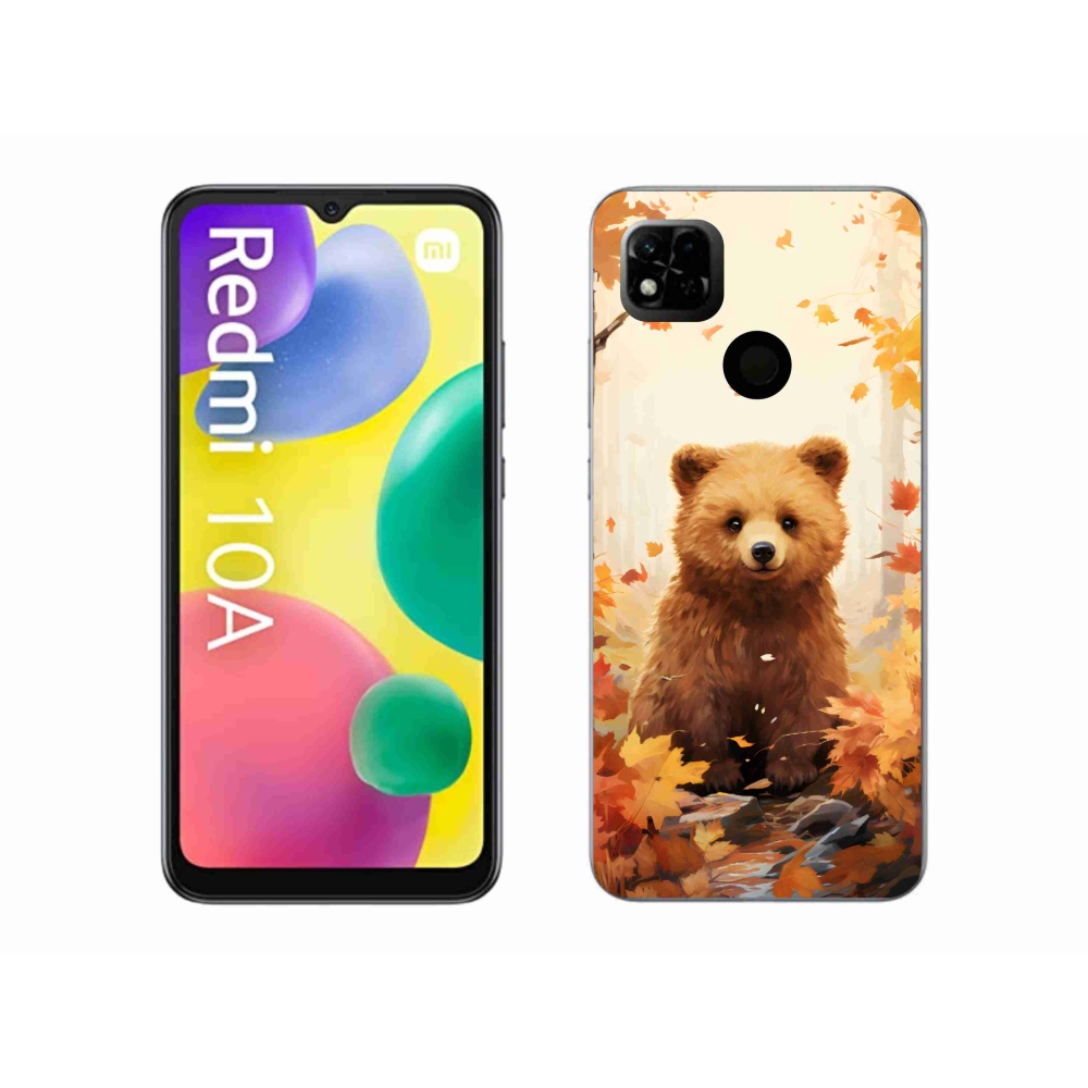 Gelový kryt mmCase na Xiaomi Redmi 10A - medvěd v lese