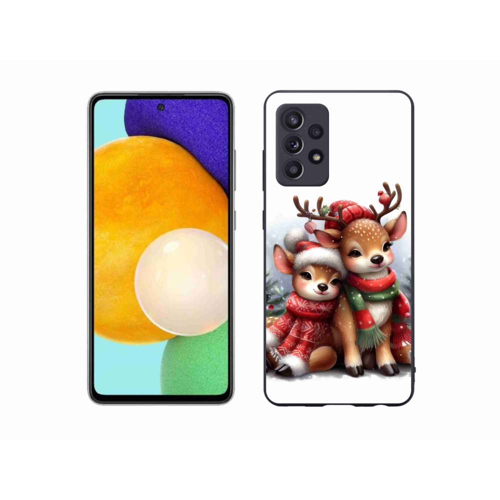 Gelový kryt mmCase na Samsung Galaxy A52s 5G - vánoční sobi