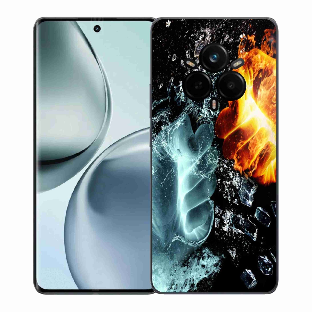Gelový kryt mmCase na Realme 14 Pro+ 5G - voda a oheň