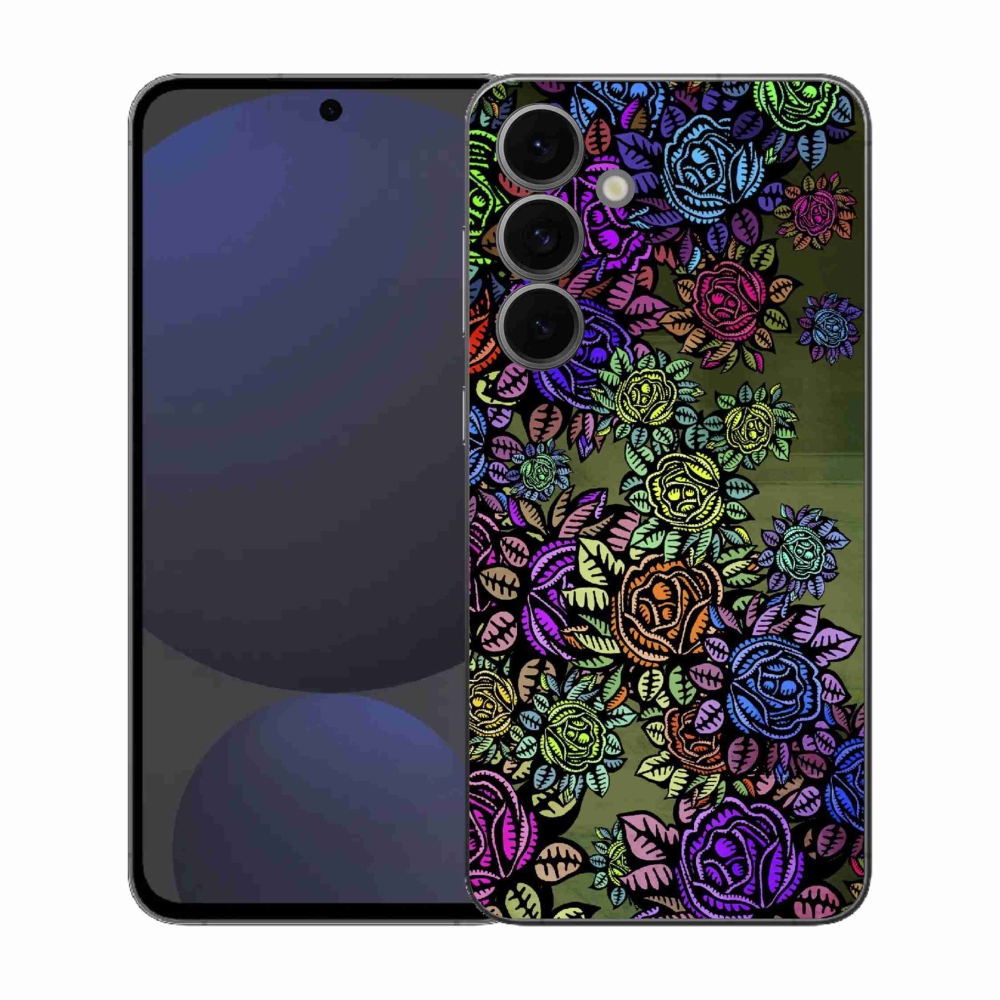 Gelový kryt mmCase na Samsung Galaxy S25 FE - květiny 6
