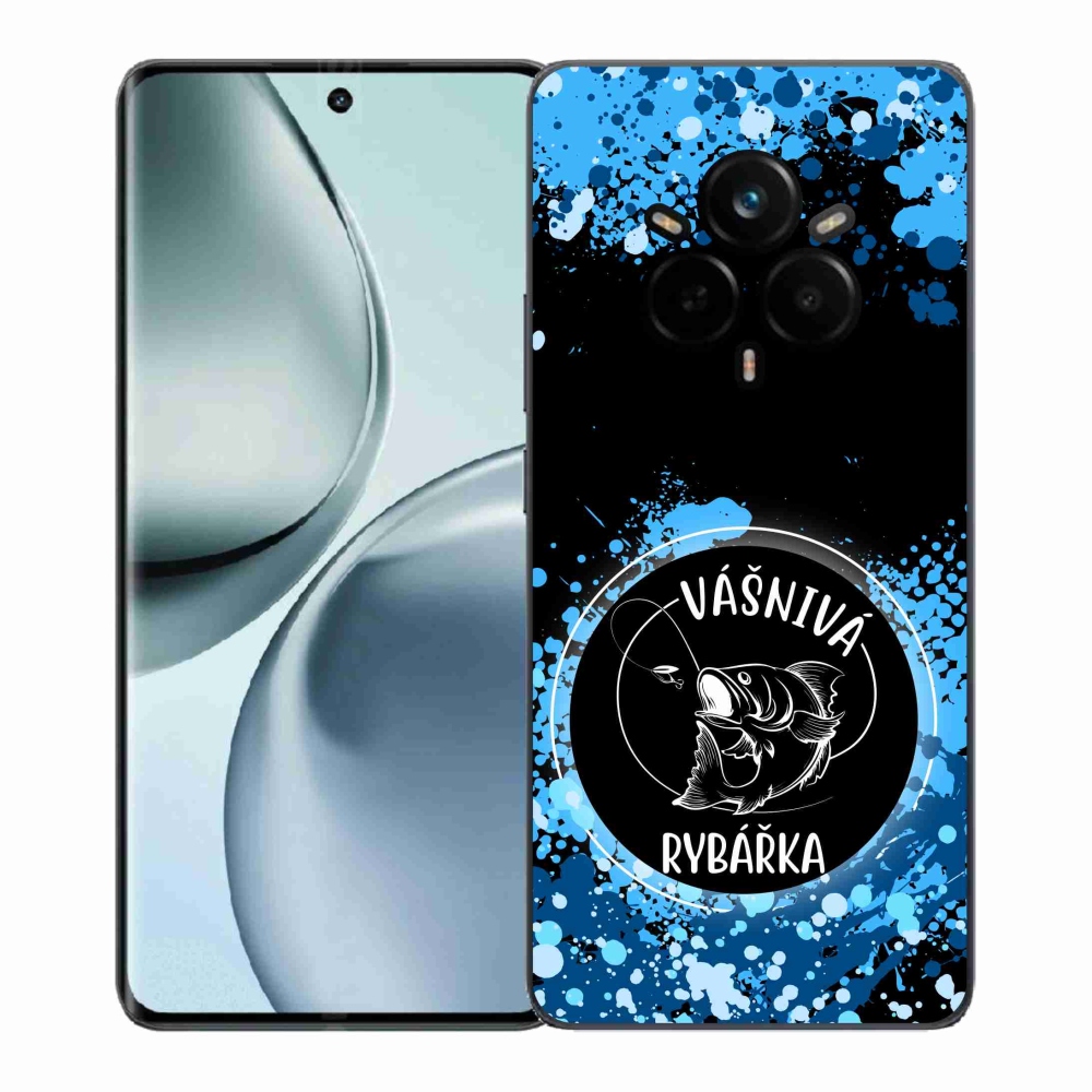Gelový kryt mmCase na Realme 14 Pro+ 5G - vášnivá rybářka černé pozadí