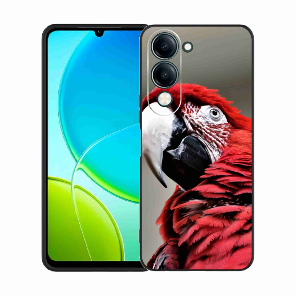 Gelový kryt mmCase na Vivo Y29s 5G - papoušek ara červený