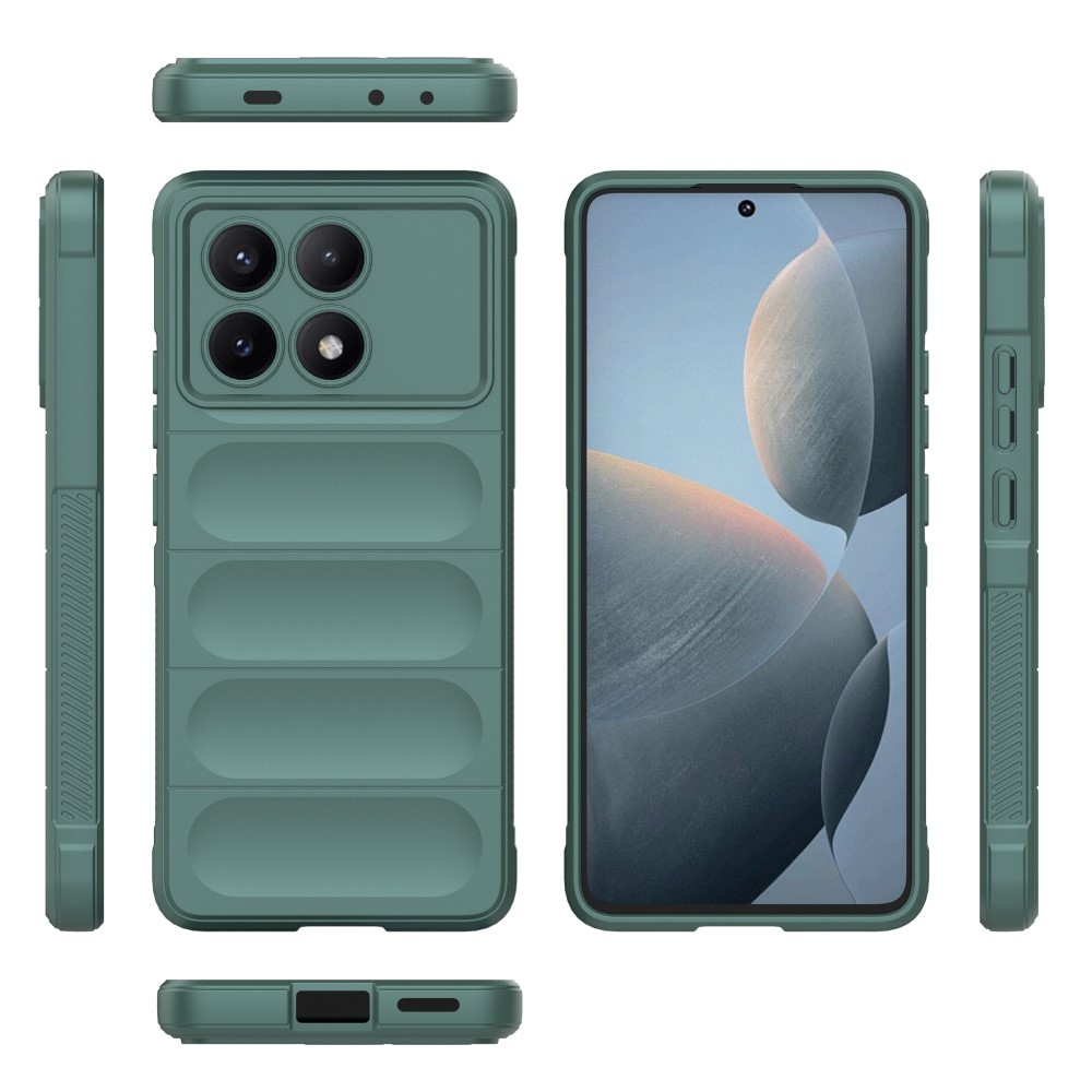 Rugg odolný gelový obal na Xiaomi Poco X6 Pro 5G - zelený