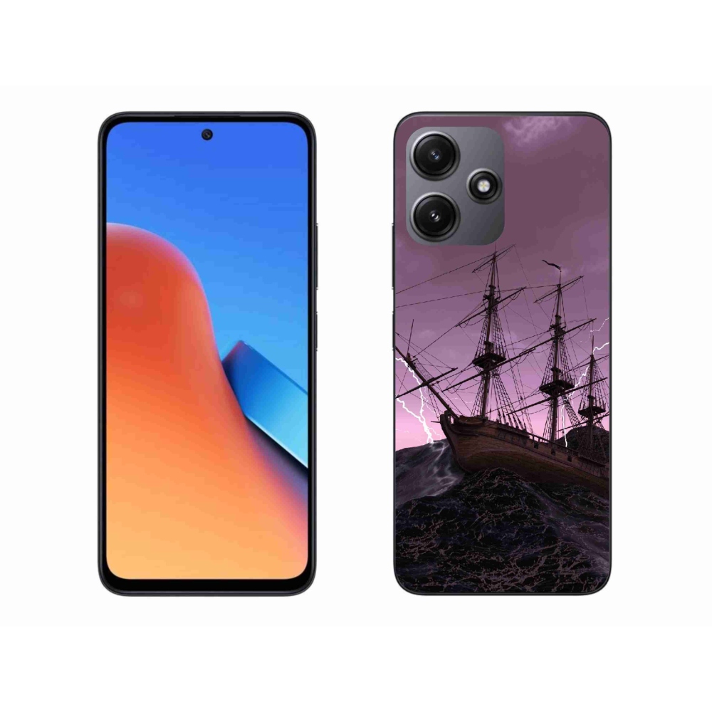 Gelový kryt mmCase na Xiaomi Redmi 12 5G - loď v bouři