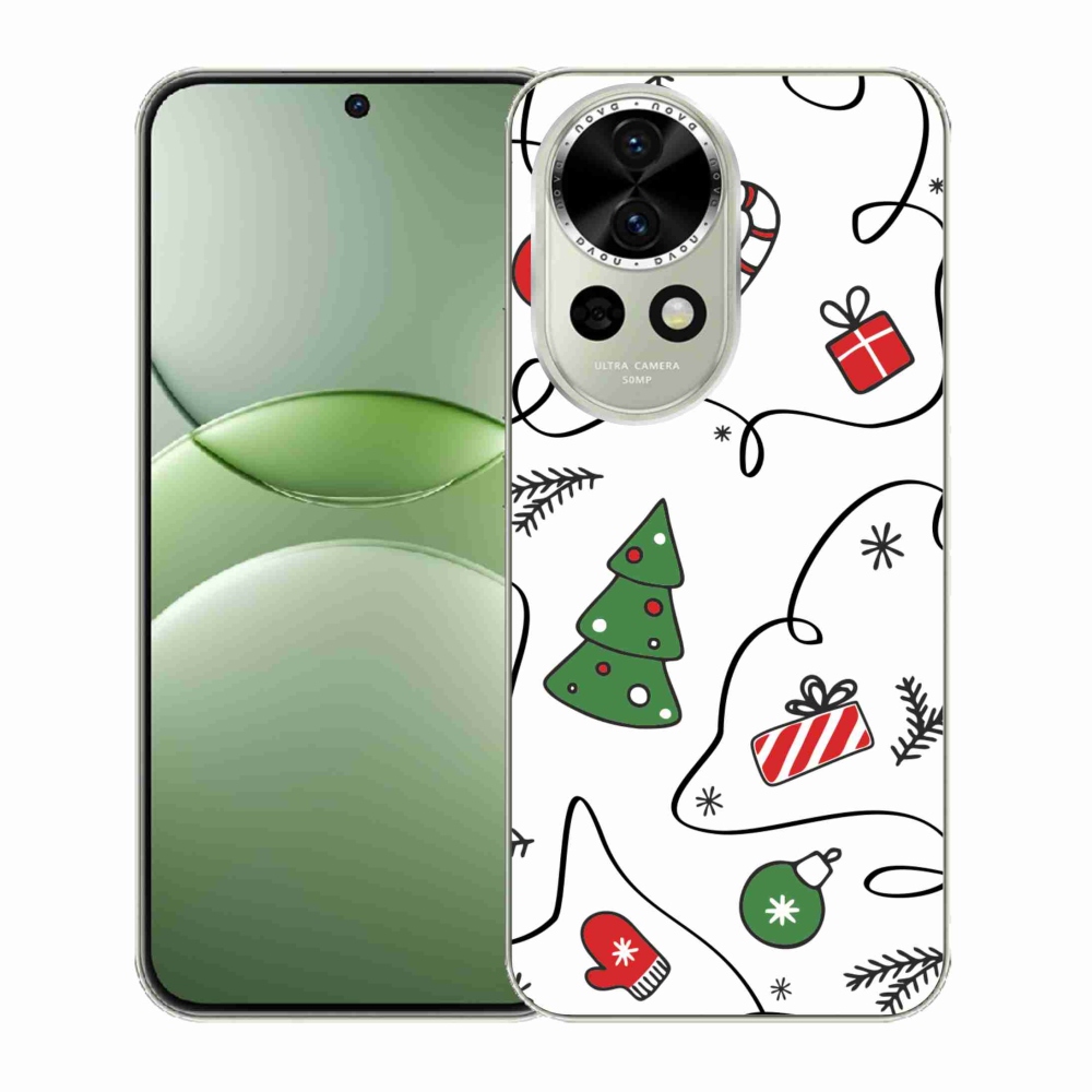 Gelový kryt mmCase na Huawei Nova 13 5G - vánoční motivy