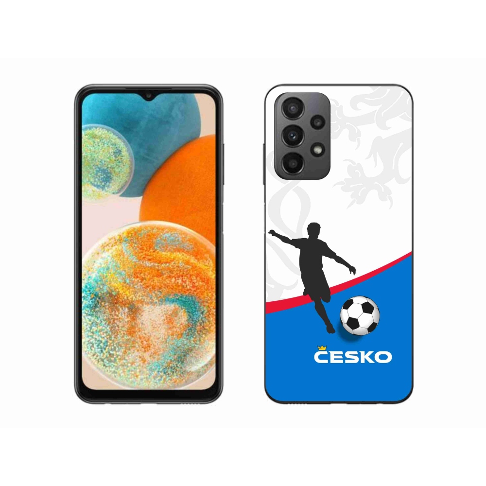 Gelový kryt mmCase na Samsung Galaxy A23 4G/5G - fotbal Česko 1