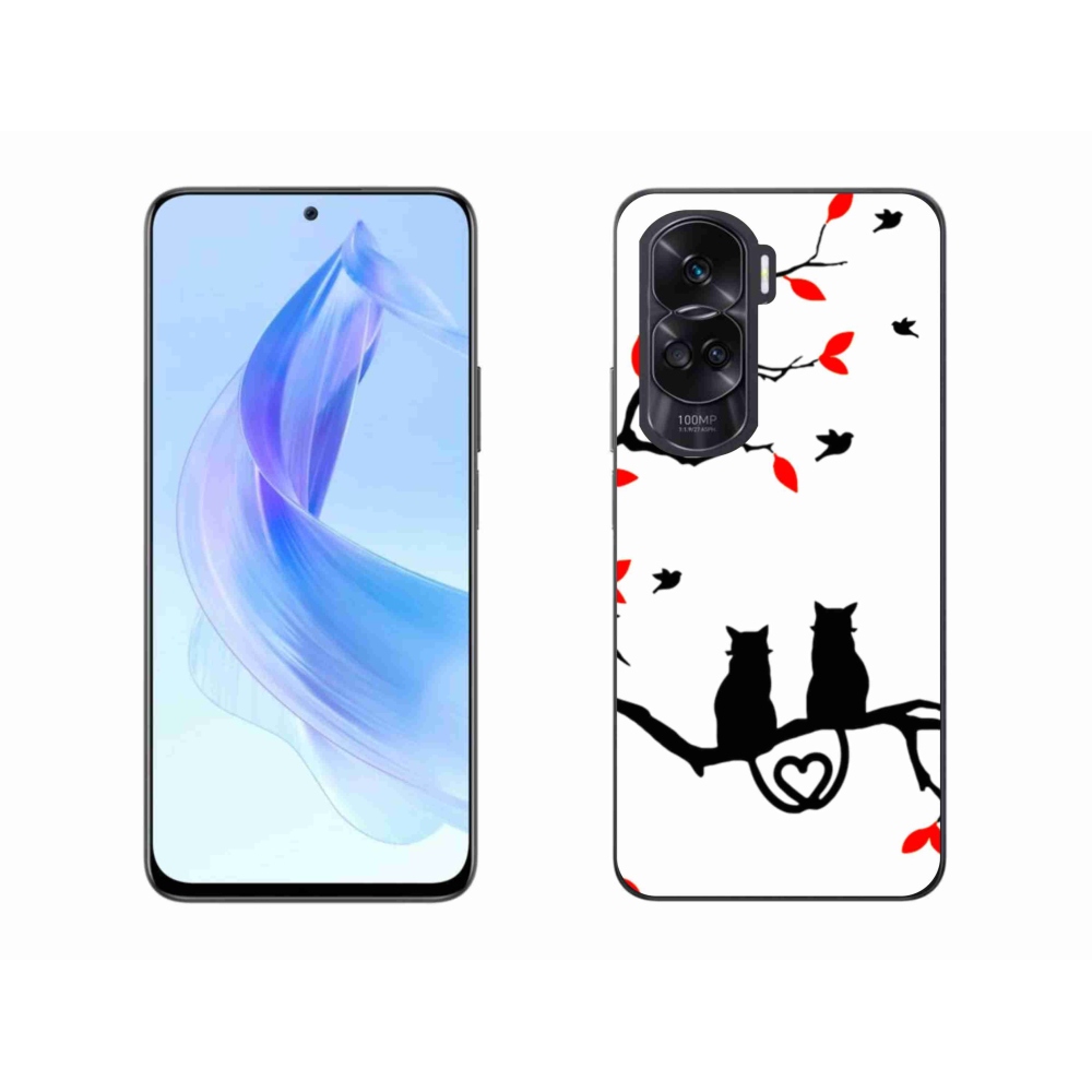 Gelový kryt mmCase na Honor 90 Lite - kočičí láska