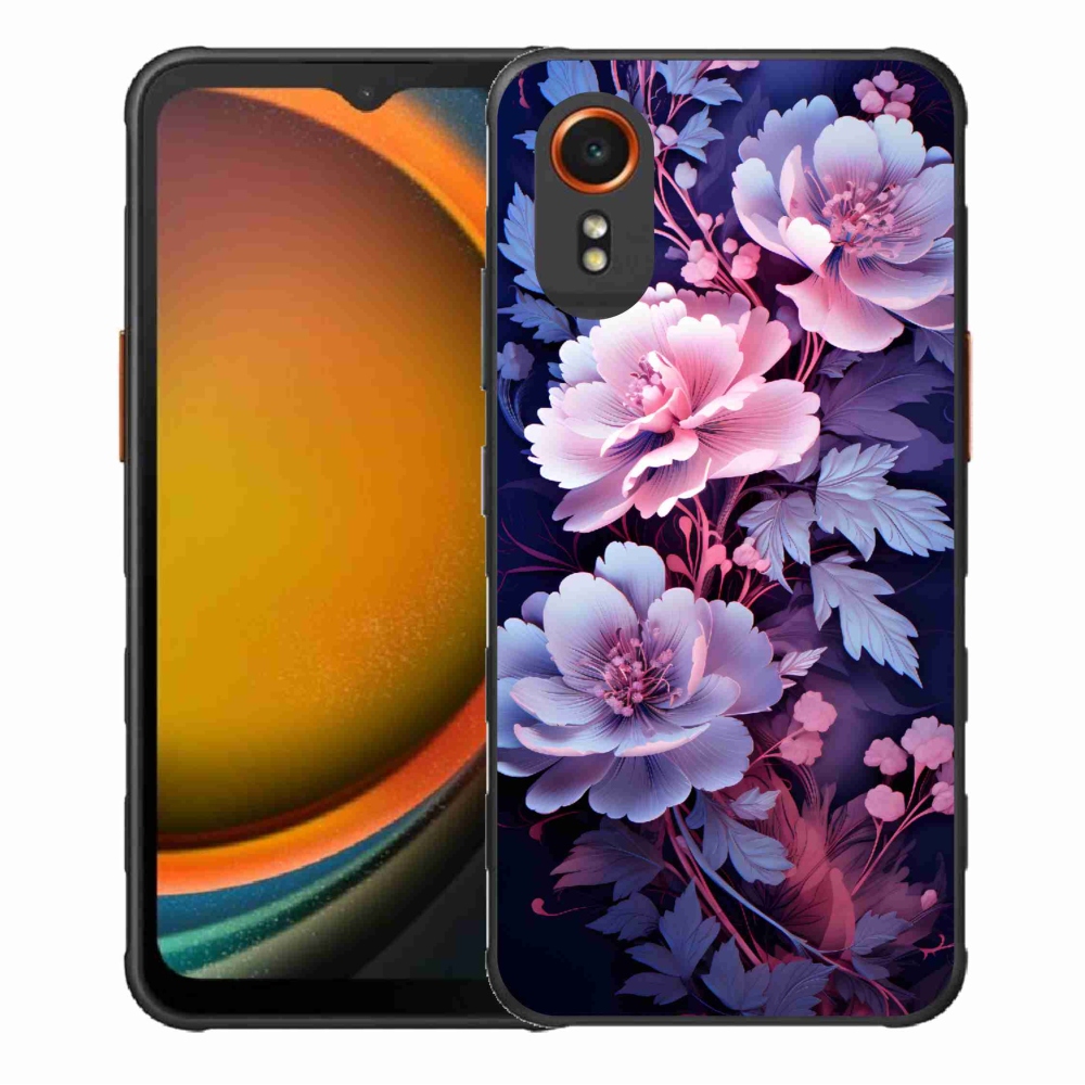 Gelový kryt mmCase na Samsung Galaxy Xcover 7 - květiny 11