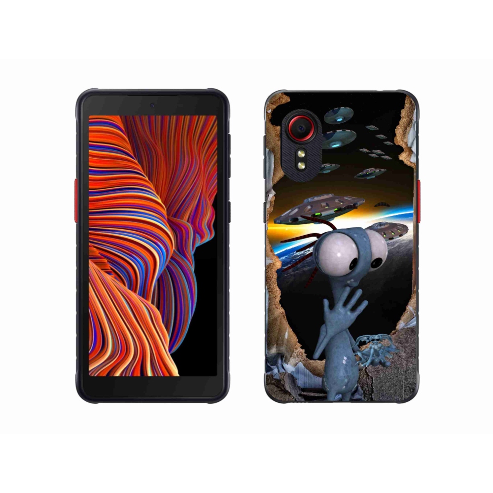 Gelový kryt mmCase na Samsung Galaxy Xcover 5 - mimozemšťan