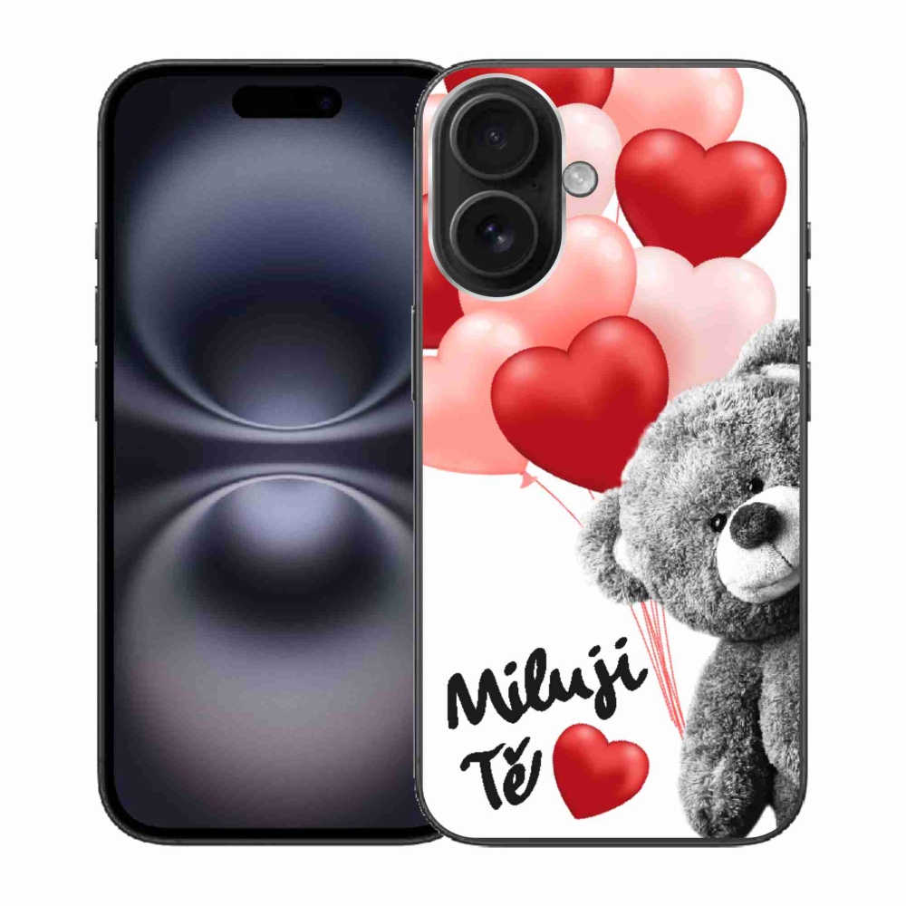 Gelový kryt mmCase na iPhone 16 - miluji Tě