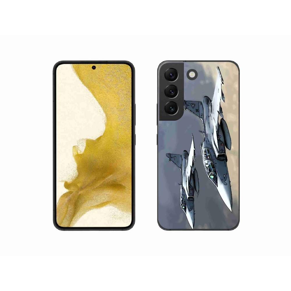 Gelový kryt mmCase na Samsung Galaxy S22 5G - stíhačky