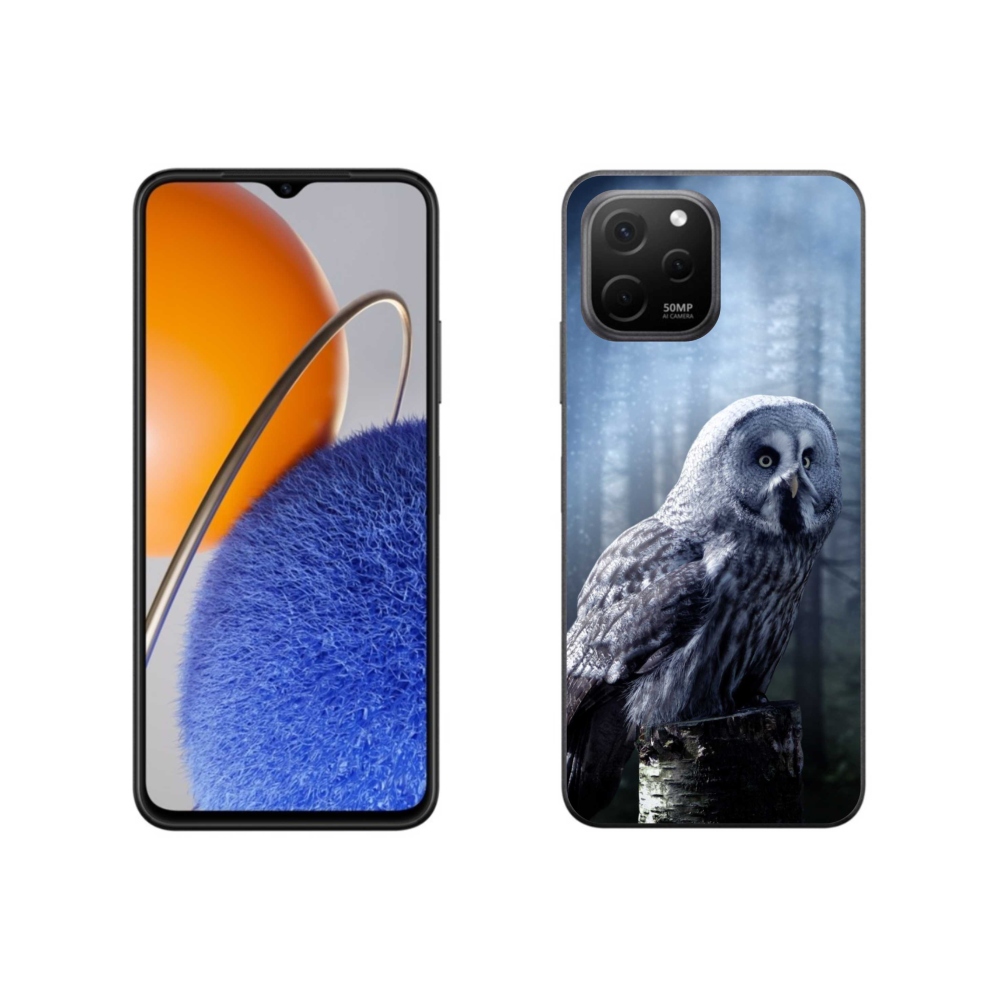 Gelový kryt mmCase na Huawei Nova Y61 - sova