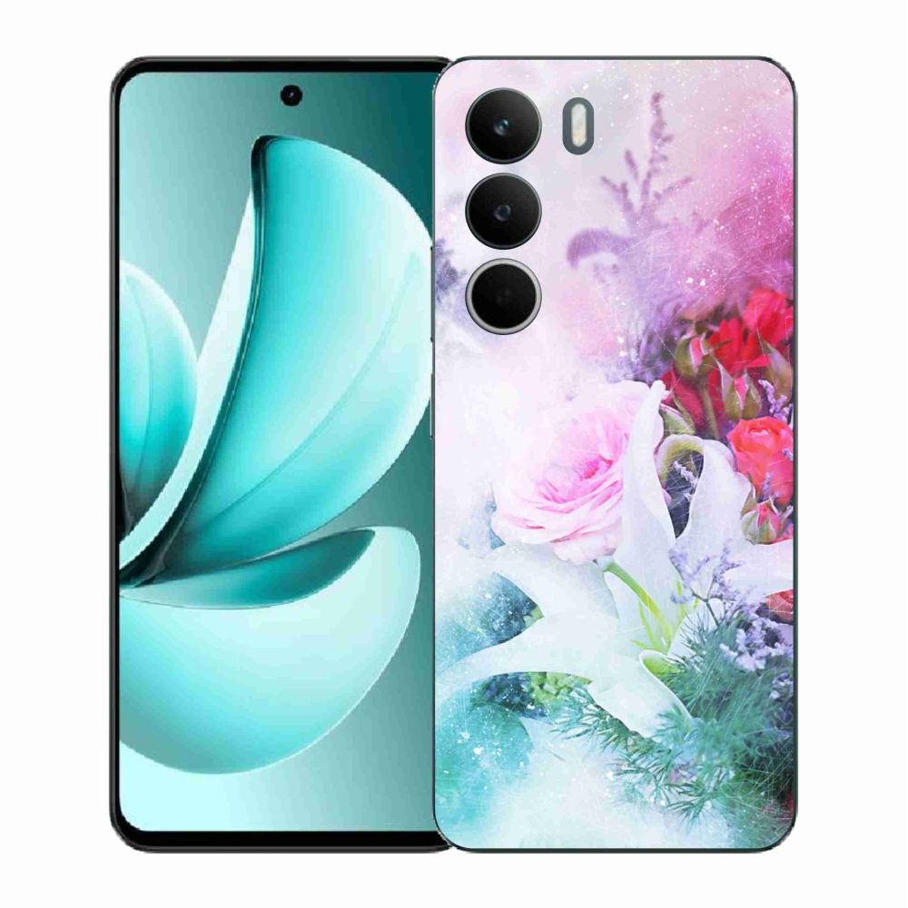 Gelový kryt mmCase na Realme C71 - květiny 4