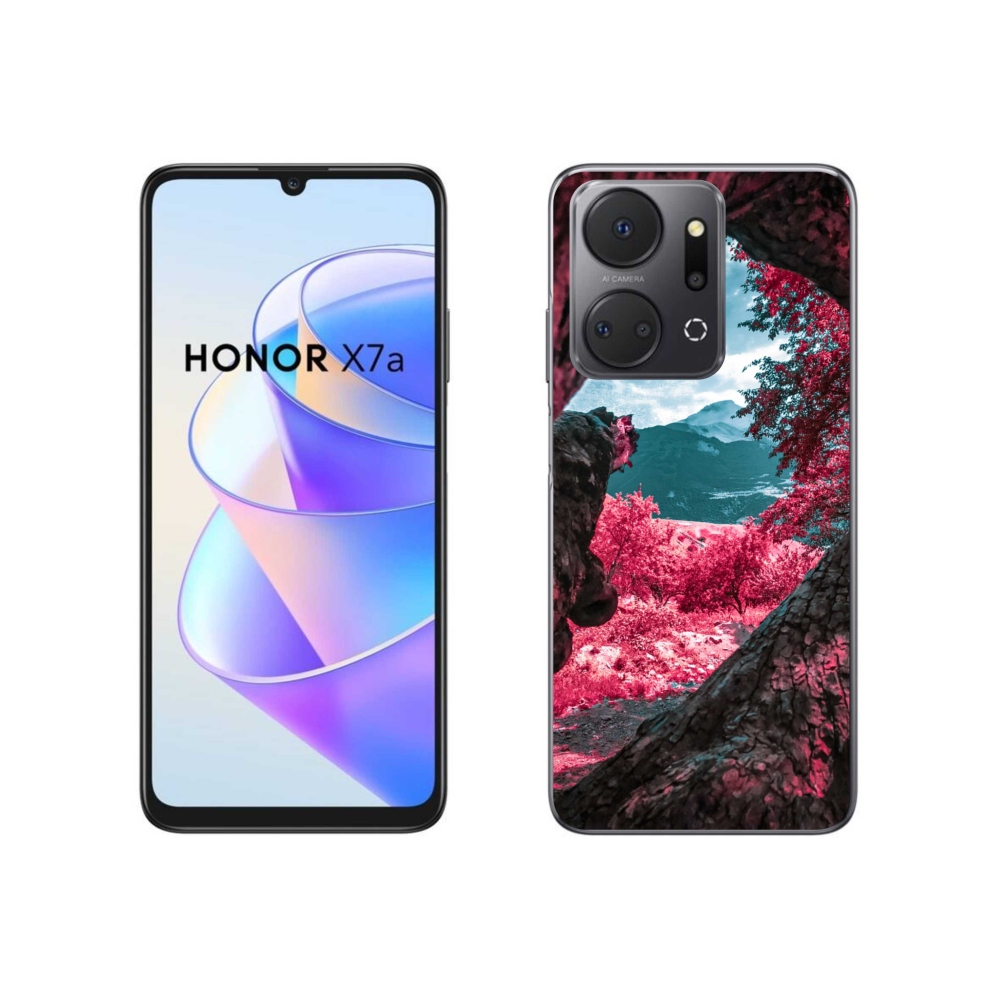 Gelový kryt mmCase na Honor X7a - výhled na hory