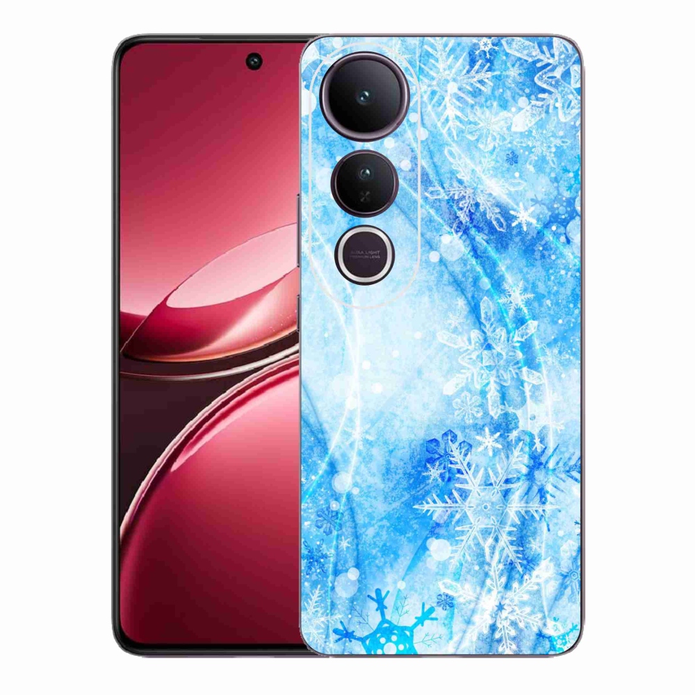 Gelový kryt mmCase na Vivo V50 Lite 4G/5G - sněhové vločky
