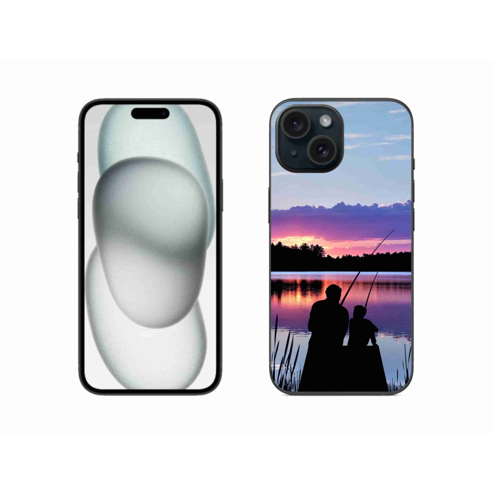 Gelový kryt mmCase na iPhone 15 - rybaření 2