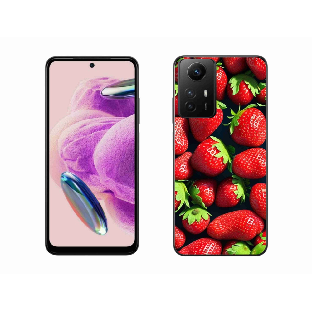 Gelový kryt mmCase na Xiaomi Redmi Note 12S - jahody