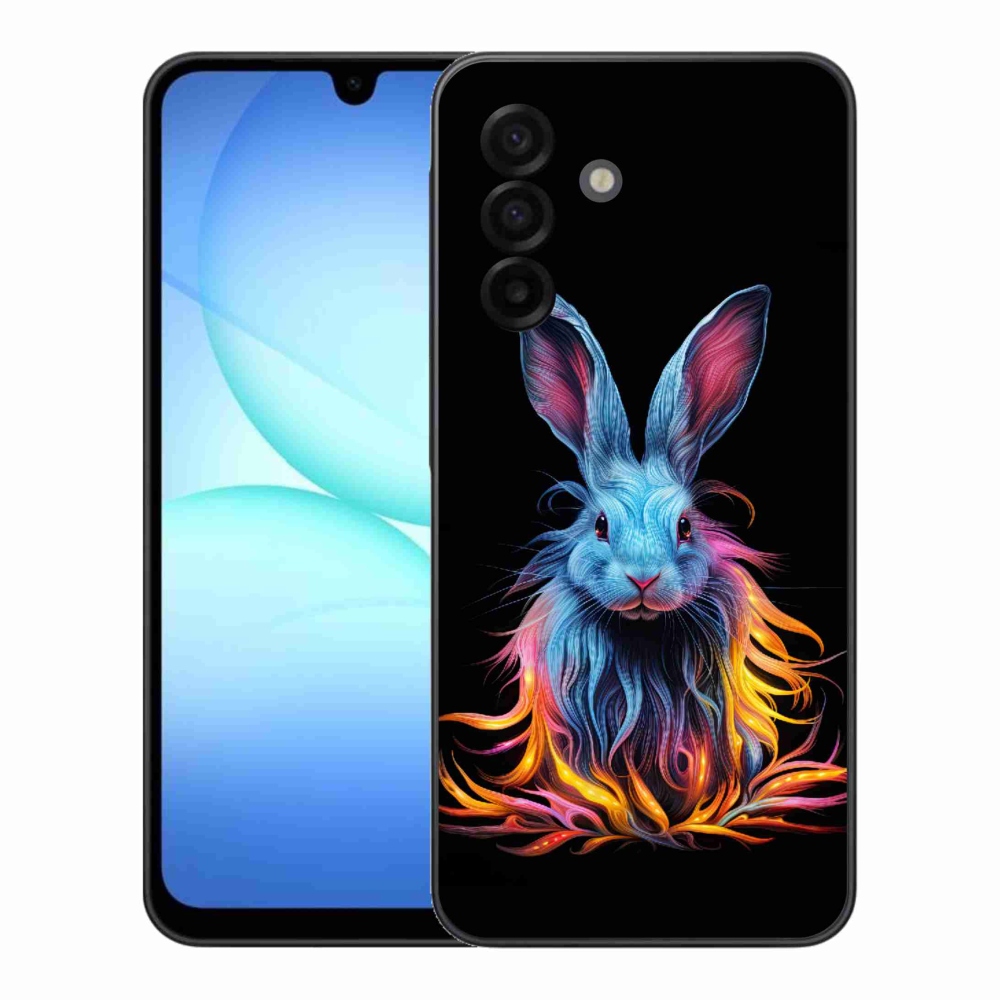 Gelový kryt mmCase na Samsung Galaxy A17 5G - abstraktní zajíc
