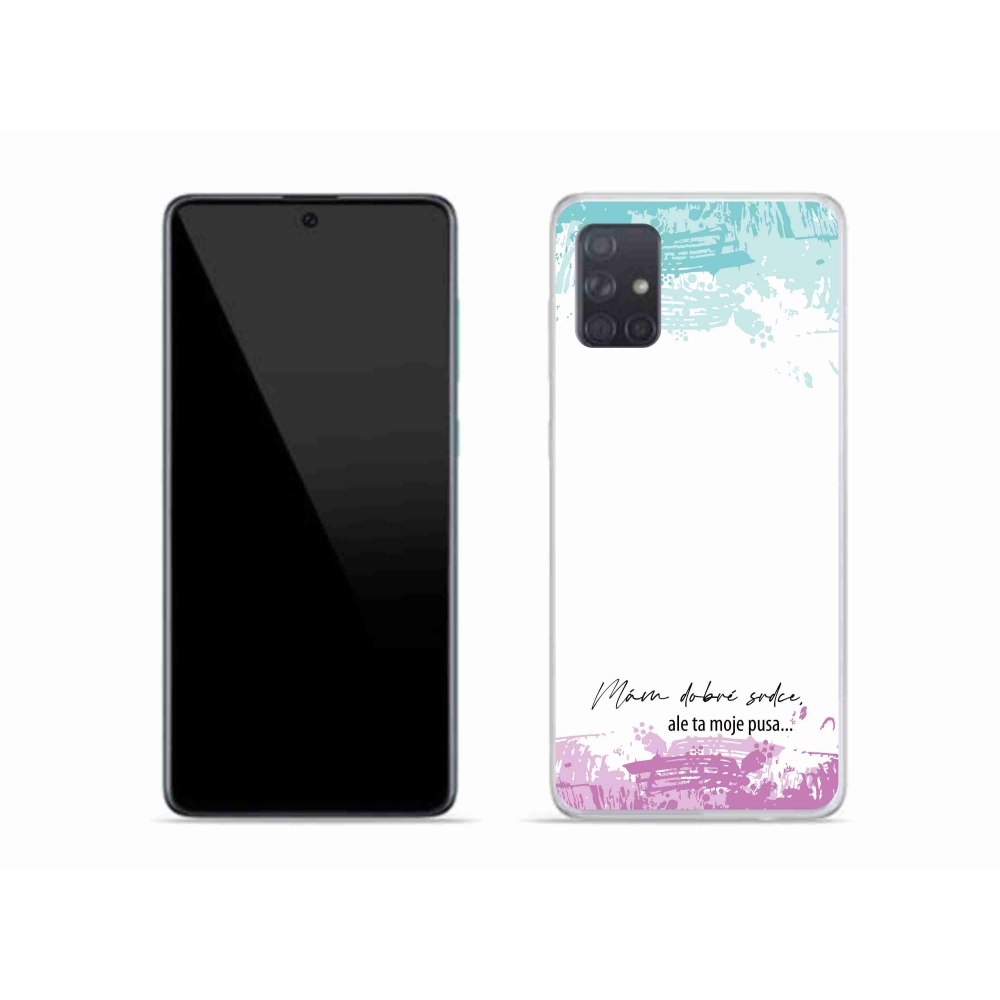 Gelový kryt mmCase na Samsung Galaxy A51 - vtipný text 3 bílé pozadí