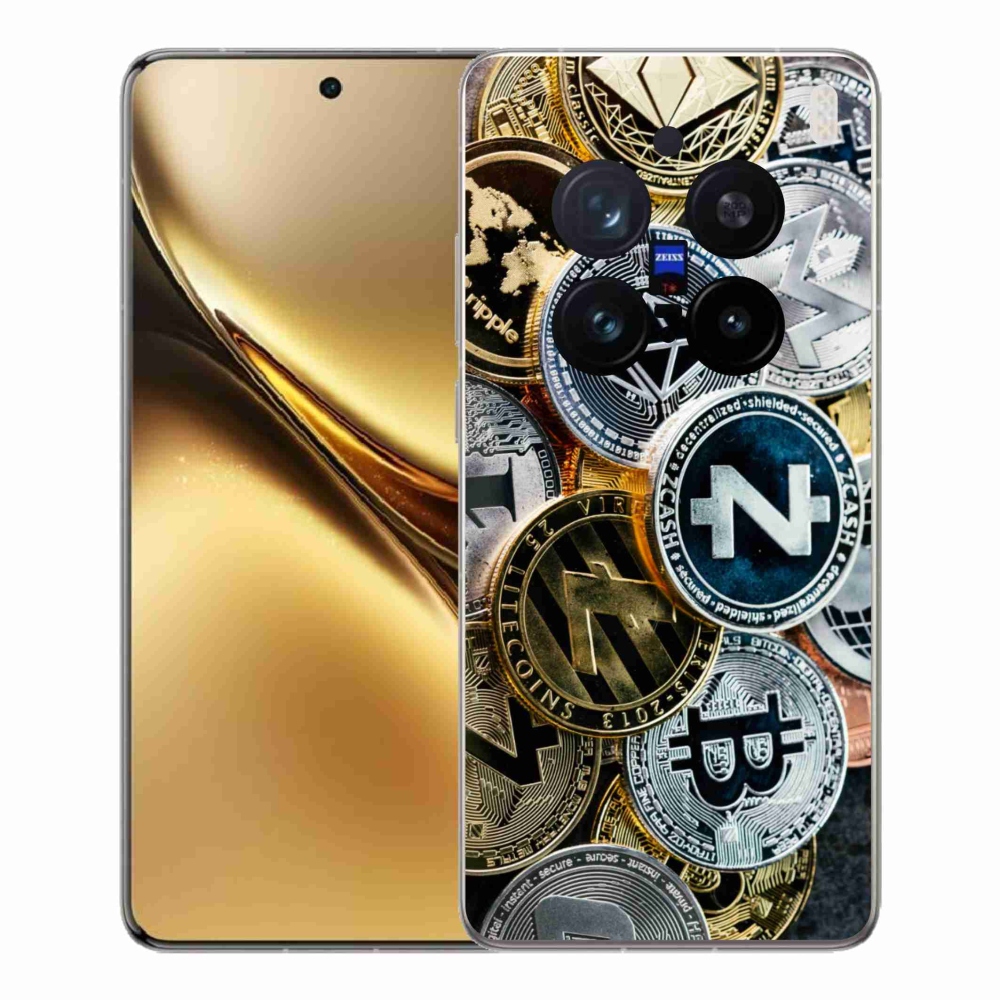Gelový kryt mmCase na Vivo X200 Pro 5G - kryptoměny