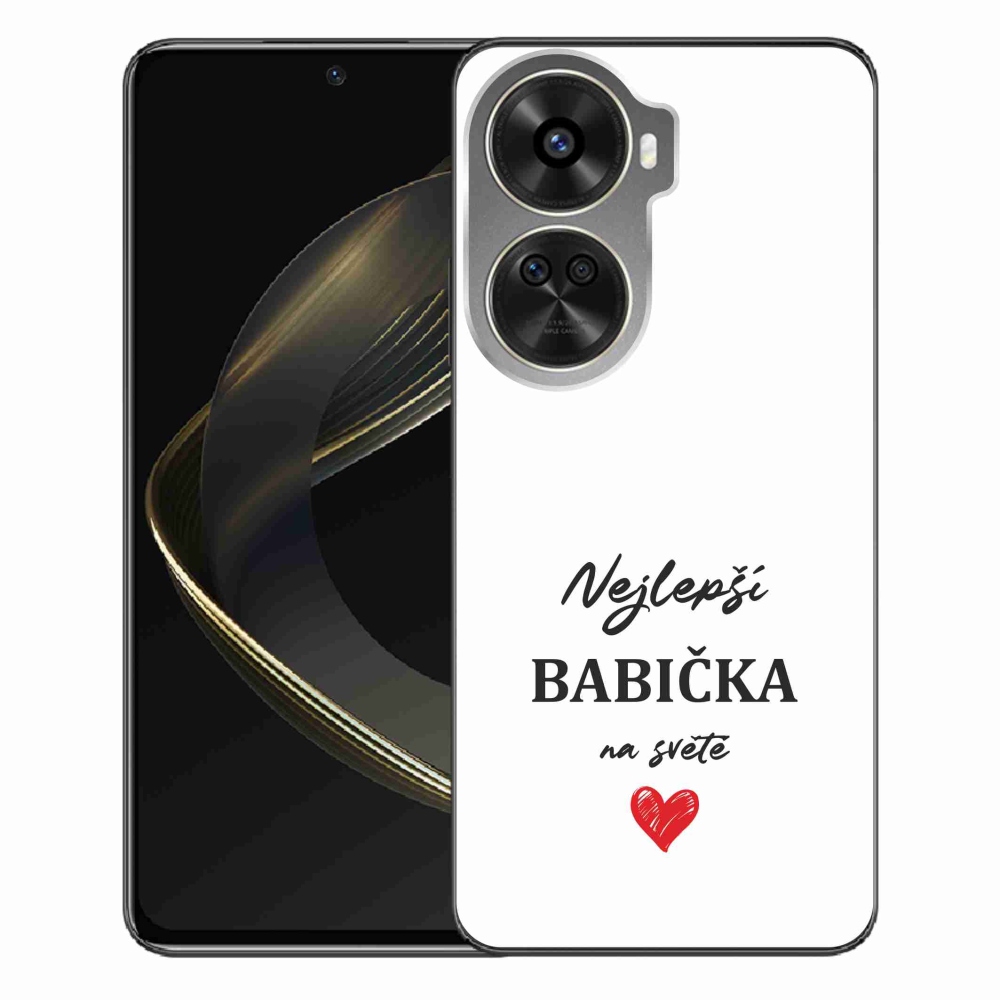 Gelový kryt mmCase na Huawei Nova 12 SE - nejlepší babička 1 bílé pozadí