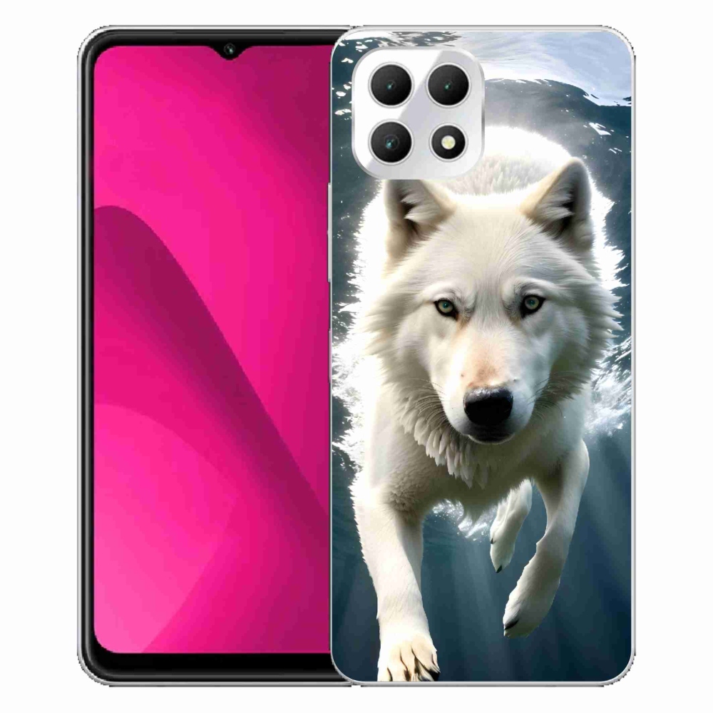 Gelový kryt mmCase na T-Mobile T Phone 2 - bílý vlk