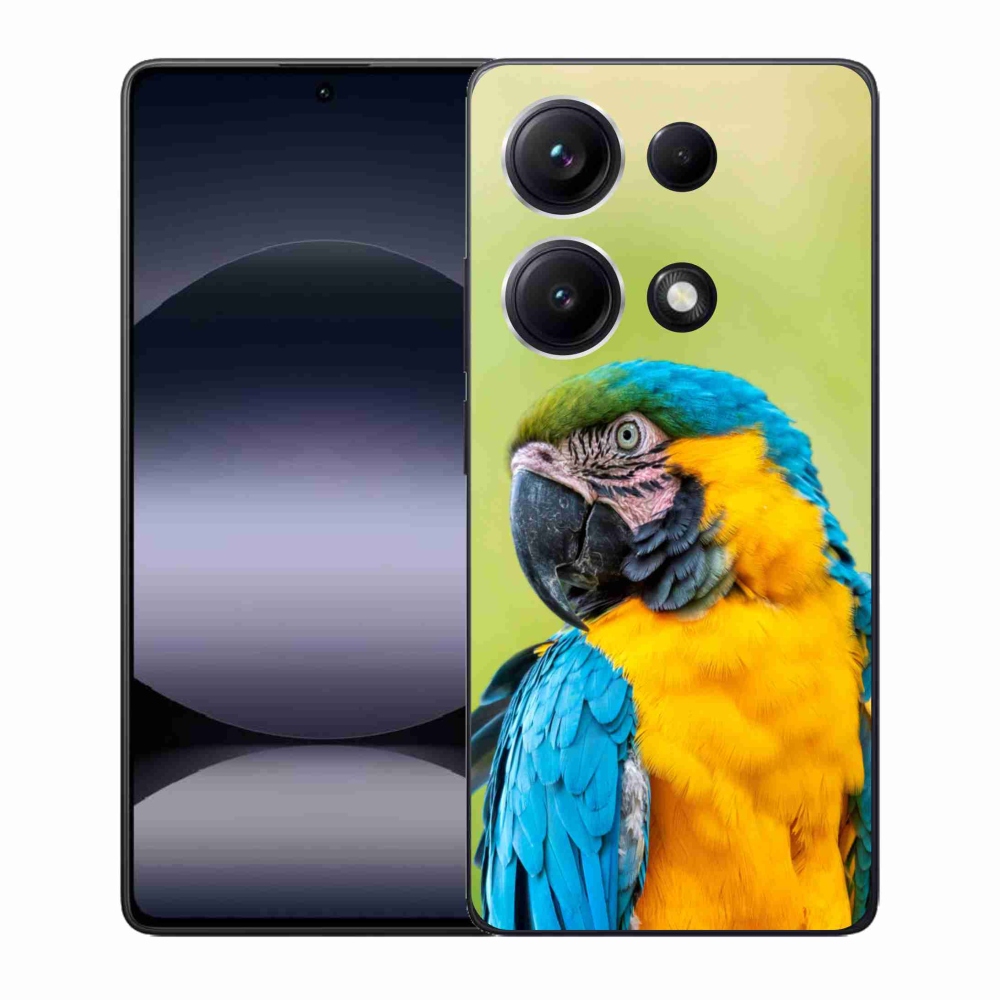 Gelový kryt mmCase na Xiaomi Redmi Note 14S - papoušek ara 2