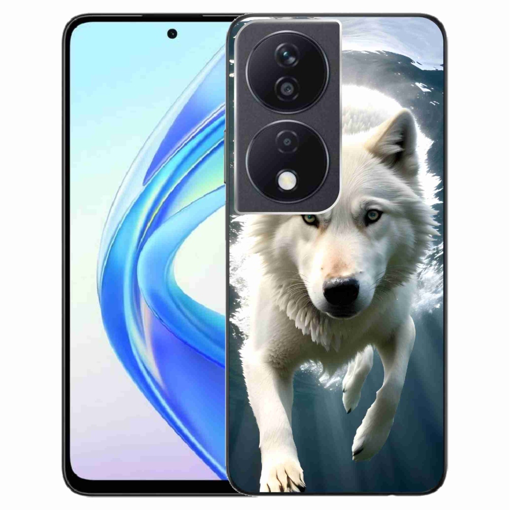 Gelový kryt mmCase na Honor X7b/Honor 90 Smart - bílý vlk
