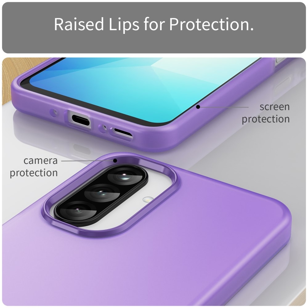 Candys matný gelový obal na Samsung Galaxy A26 5G - fialový