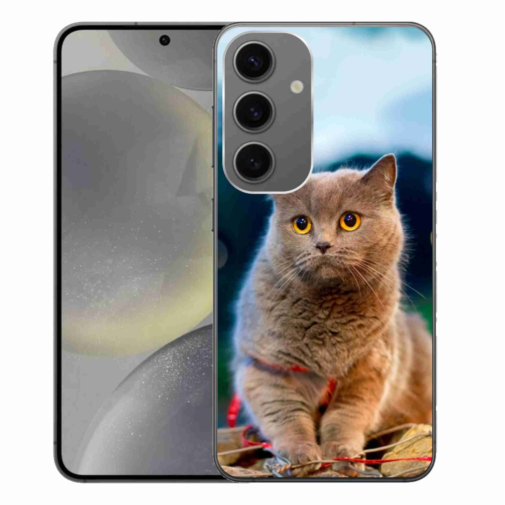 Gelový kryt mmCase na Samsung Galaxy S24+ - britská modrá 2