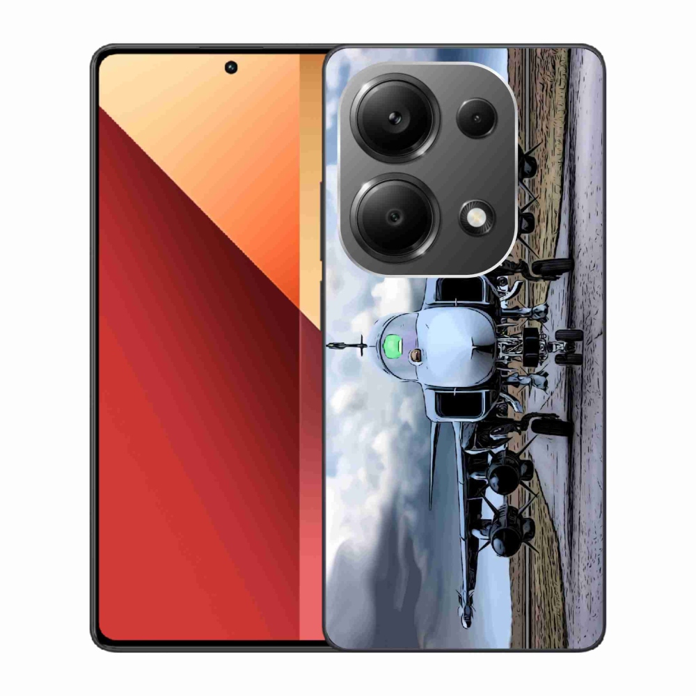Gelový kryt mmCase na Xiaomi Redmi Note 13 Pro 4G/Poco M6 Pro - vojenské letadlo