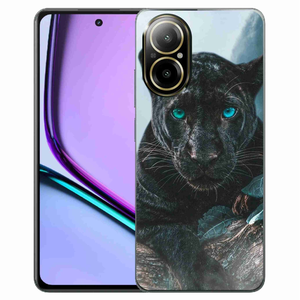 Gelový kryt mmCase na Realme C67 - černý panter