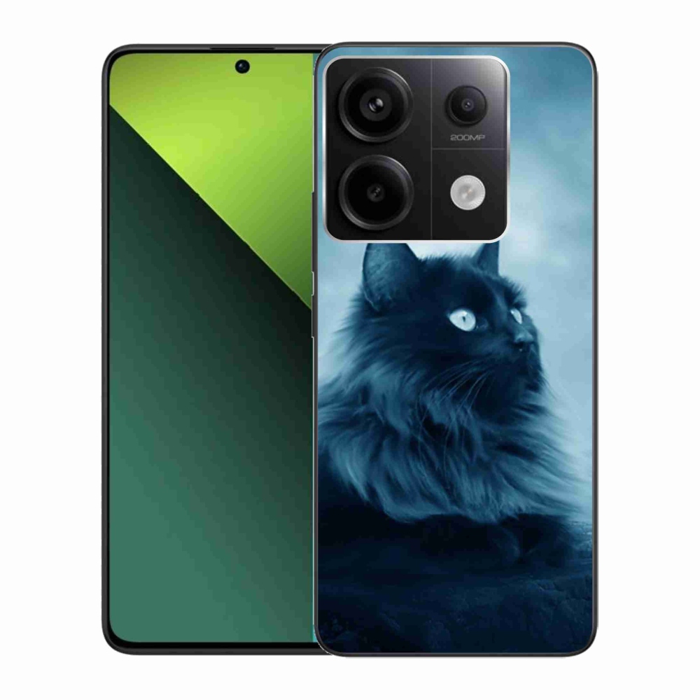 Gelový obal mmCase na Xiaomi Redmi Note 13 Pro 5G/Poco X6 5G - černá kočka 1
