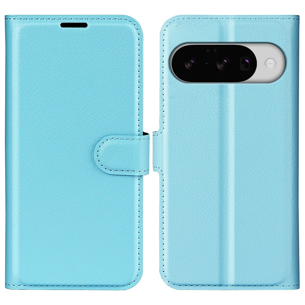 Litchi knížkové pouzdro na Google Pixel 10 - modré