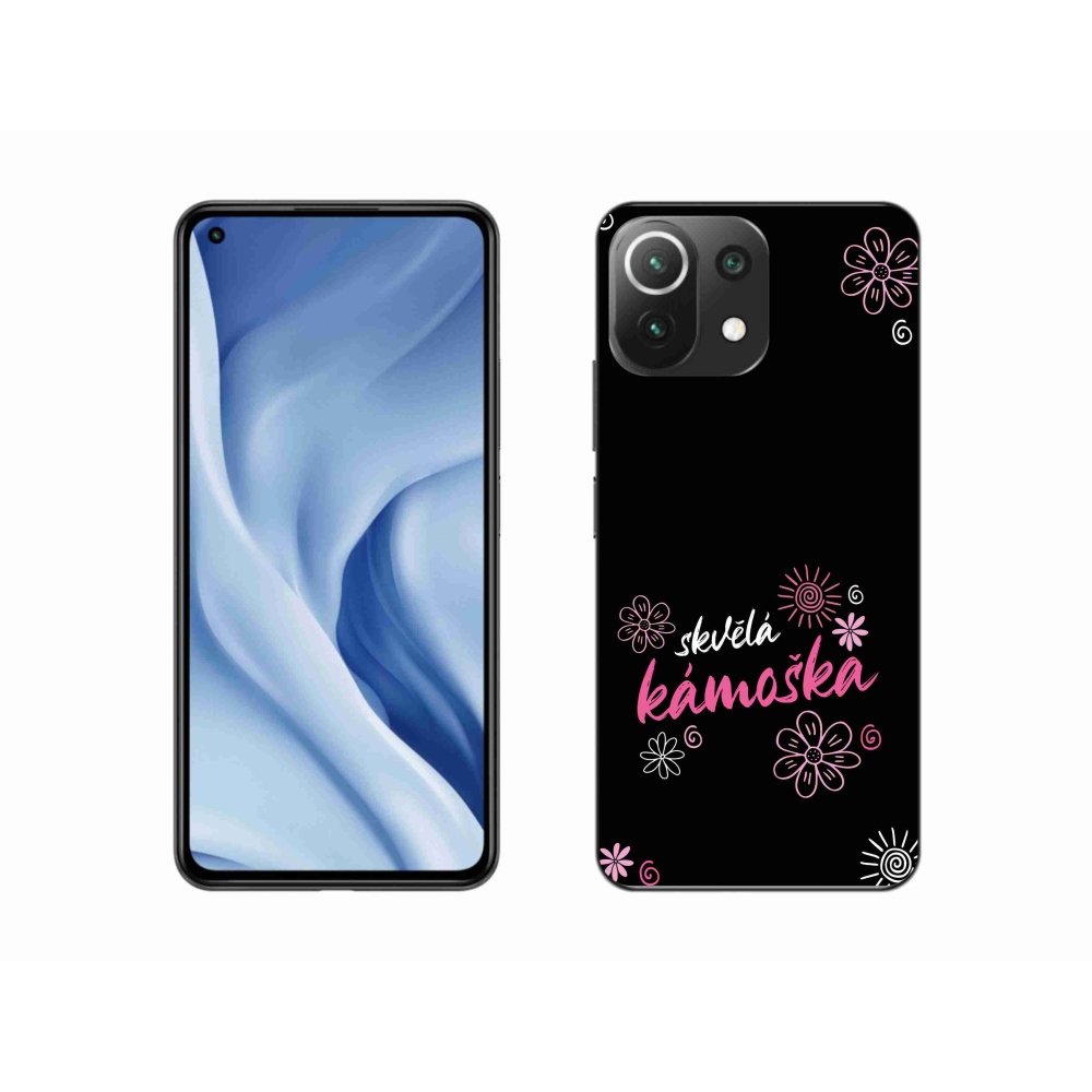 Gelový kryt mmCase na Xiaomi 11 Lite 5G NE - skvělá kámoška černé pozadí