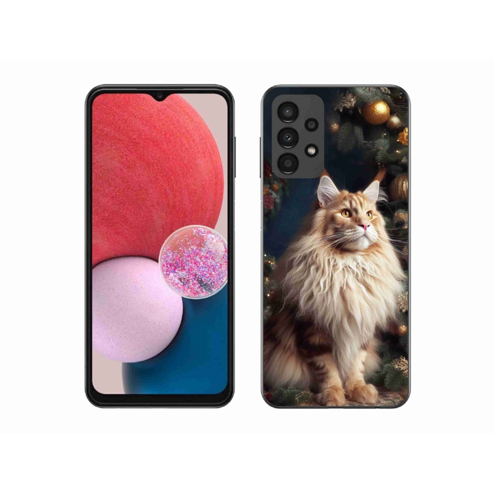 Gelový kryt mmCase na Samsung Galaxy A13 4G - kočka u stromku