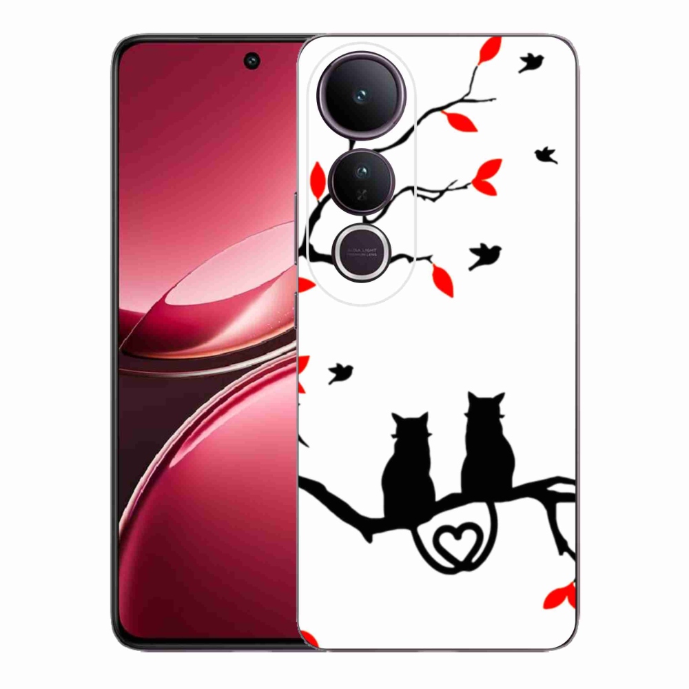 Gelový kryt mmCase na Vivo V50 Lite 4G/5G - kočičí láska