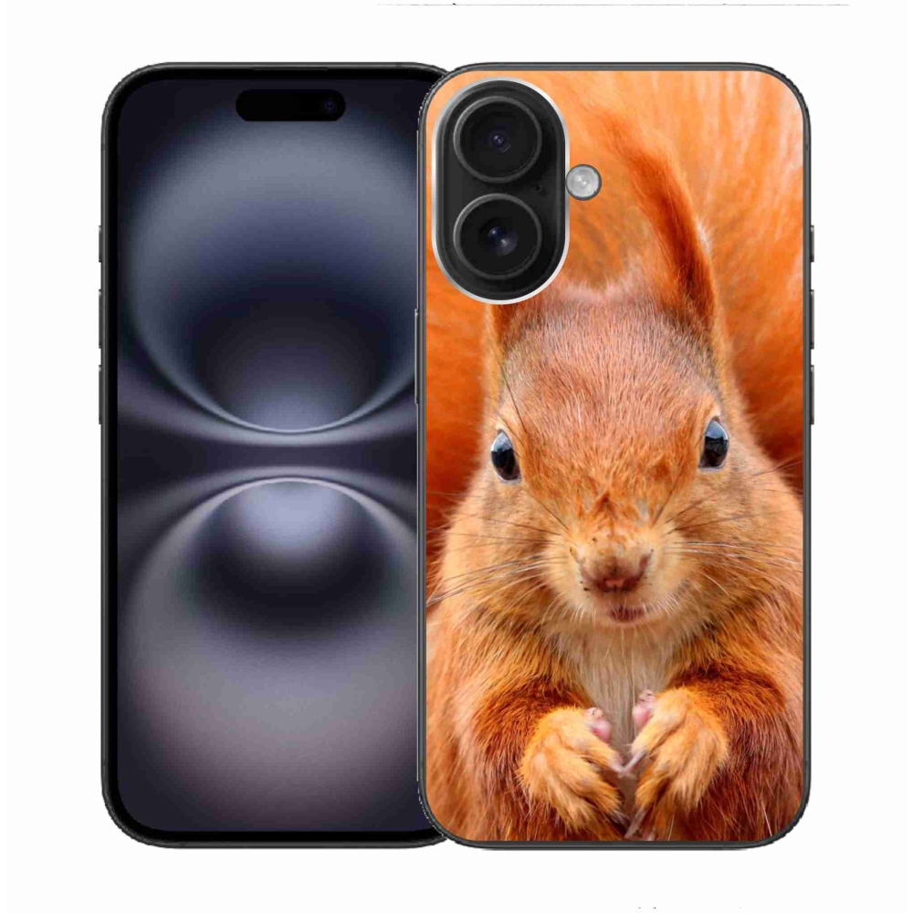 Gelový kryt mmCase na iPhone 16 - veverka