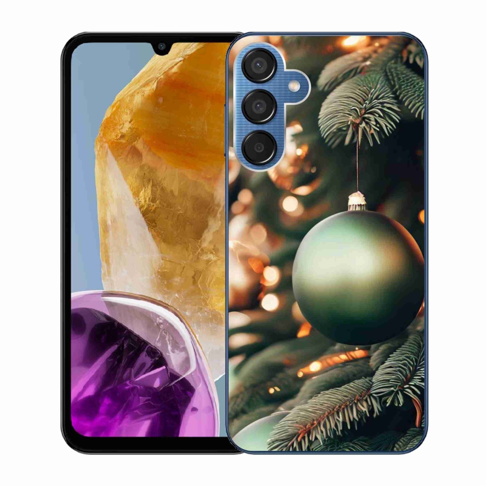 Gelový kryt mmCase na Samsung Galaxy M15 5G - vánoční ozdoby 1