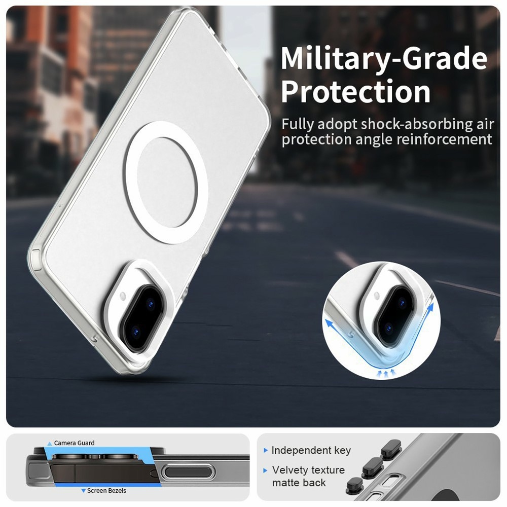 Candy gelový obal MagSafe pro Samsung Galaxy A07 4G - bílý
