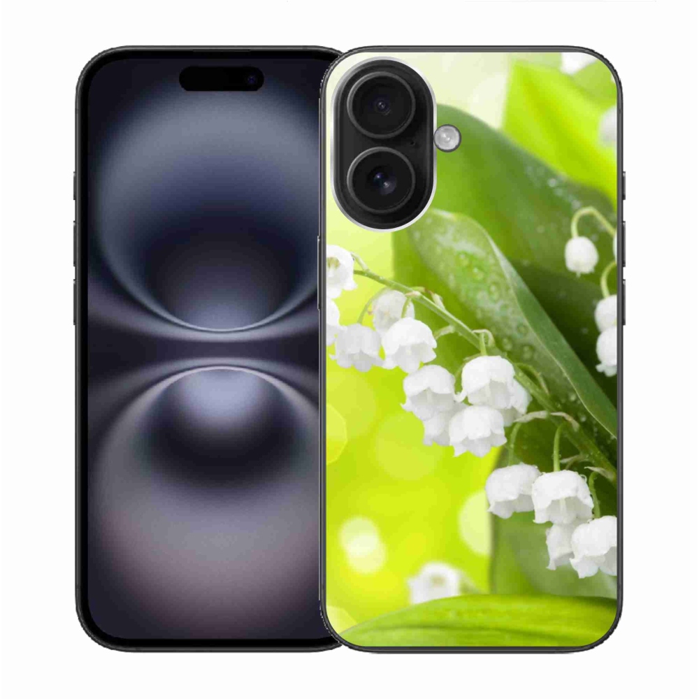 Gelový kryt mmCase na iPhone 16 - konvalinka