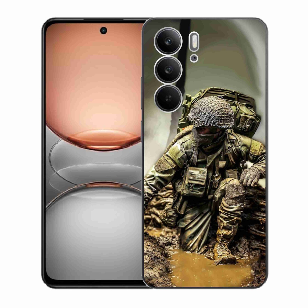 Gelový kryt mmCase na Realme C75 - voják